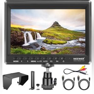 Neewer F100 7 Inch Camera Field Monitor Video Assist Slim IPS 1280x800